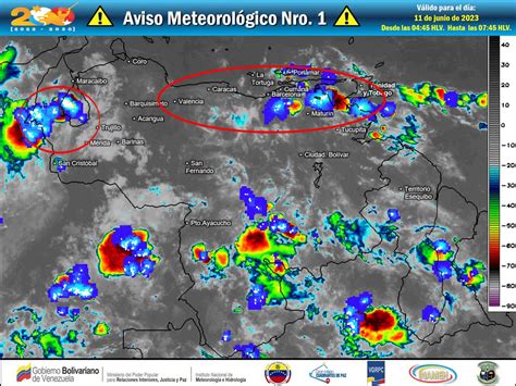 Inameh On Twitter 11jun Inamehinforma 🚨 Aviso Meteorológico Nro 1🚨