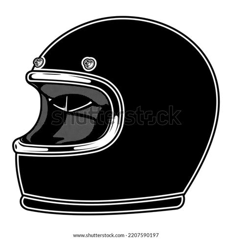 Classic Motorcycle Helmet Vector Logo Design Stock Vector Royalty Free