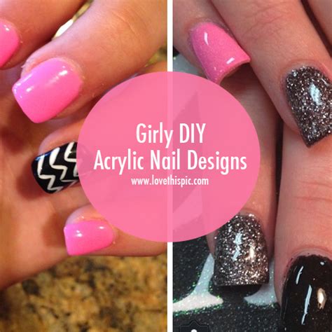 Girly Diy Acrylic Nail Designs