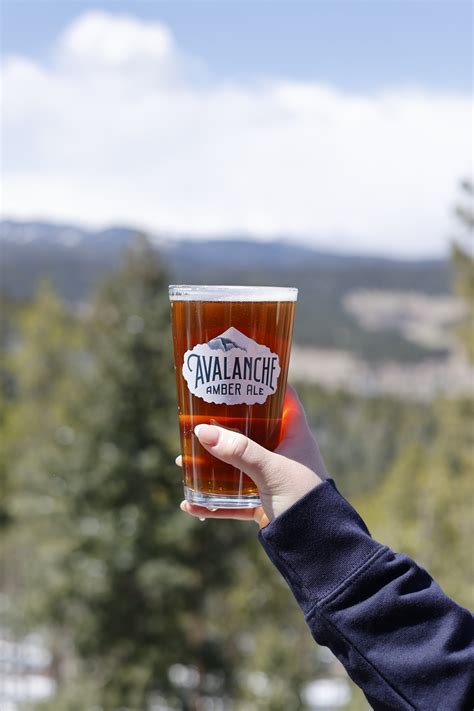 Avalanche Amber Ale Glass Breckenridge Brewery