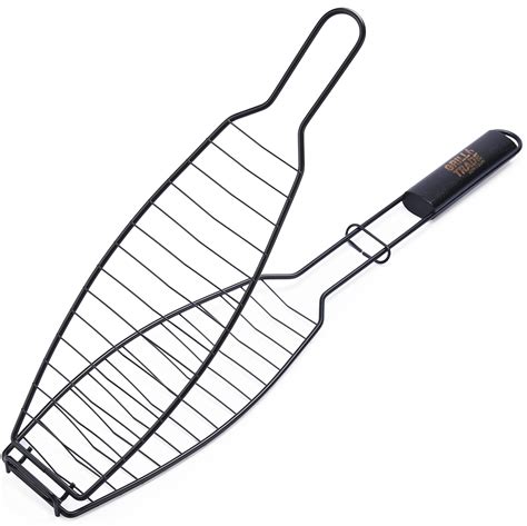 Fish Grill Basket - Fish Grilling Rack For Grill - Fish & Veggie Grill ...