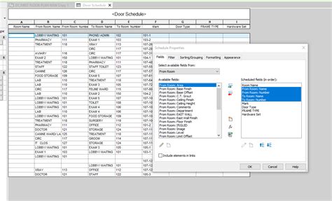 Door Schedule Template Revit