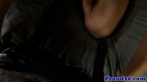 Muscular Mature Bear Tasting Creamy Jizz