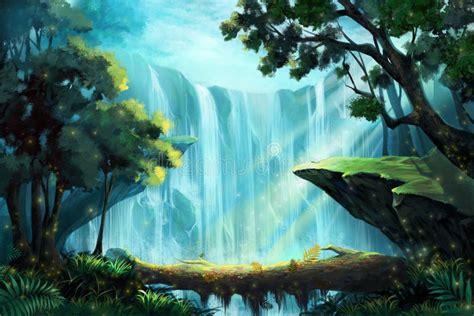 Waterfall Animated Forest