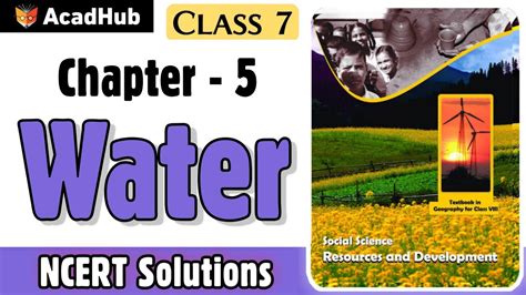 Water Class 7 Geography Chapter 5 Question Answers Ncert Solutions