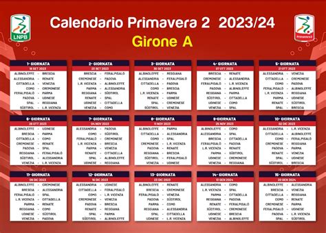 Calendario Primavera 2 23 24 Parma inizio con la Feralpisalò