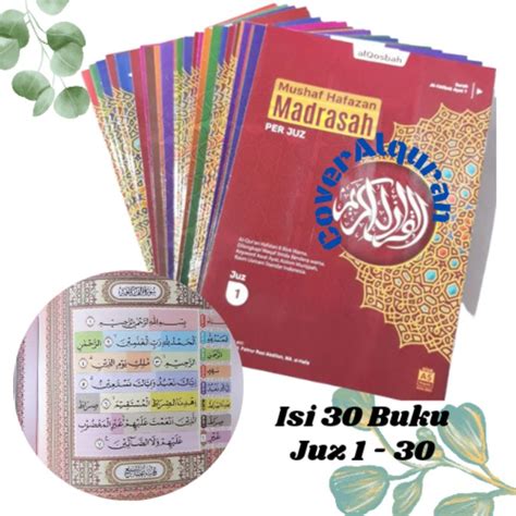 Jual Al Quran Per Juz A Sedang Alquran Madrasah Qosbah Hafazan Per Jus