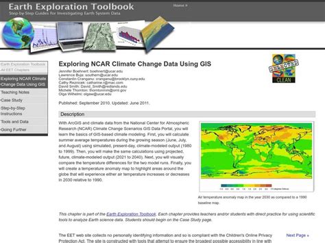 Serc: Exploring Ncar Climate Change Data Using Gis Lesson Plan for 9th ...