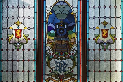 New Zealand Dunedin The Train Station Window Art Lead Glass Stained Glass Stained Glass