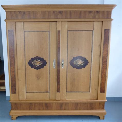 Biedermeier Schrank Eiche Nussbaum Um Antikhof Br Ck