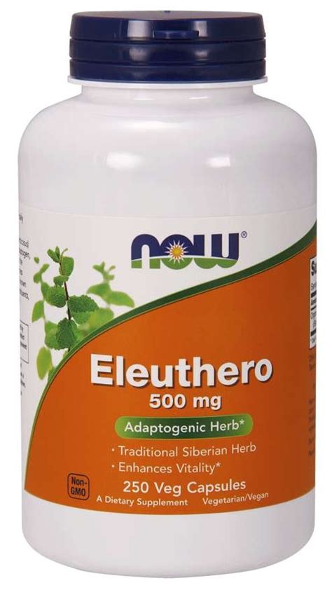 NOW Supplements Eleuthero Eleutherococcus Senticosus Adaptogenic