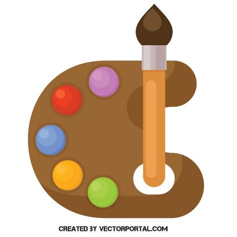 Art Palette Icon Ai Royalty Free Stock Svg Vector