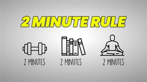 The 2 Minute Rule Will Quickly Change Your Life James Clear Youtube