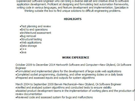 Roles And Responsibilities Of Software Engineer Resume Sample Resume