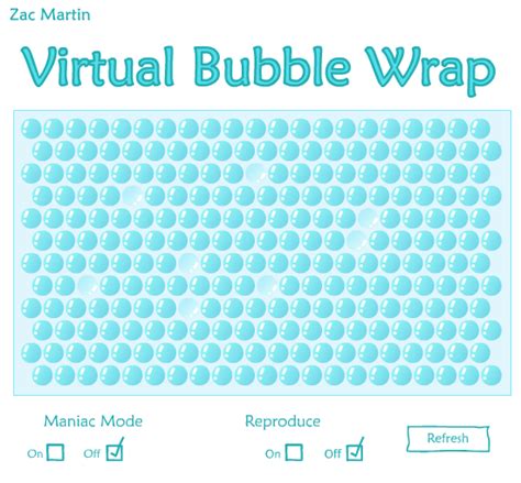 Virtual Bubble Wrap - Play Online on Flash Museum 🕹️