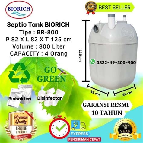 Jual Septic Tank Bio BioTech Tangki Septik BIO RICH 800 Liter 2 4