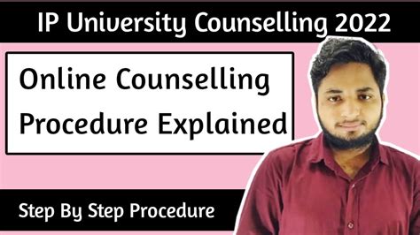 Ip University Online Counselling Process 2022 Ipu Counselling 2022