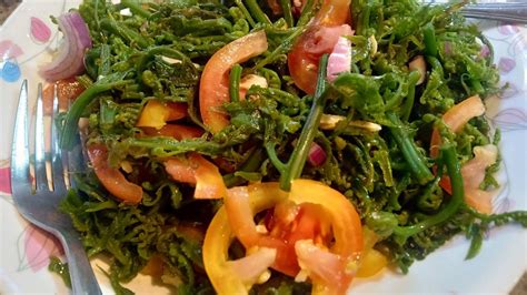 Vegetable Salad Ensaladang Pako Edible Fern Recipe Fresh Healthy