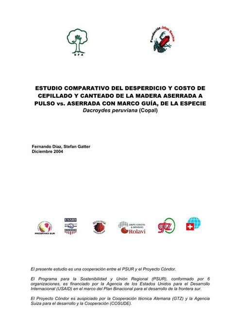 Pdf Estudio Comparativo De Los Costos Y Estudio Comparativo Del