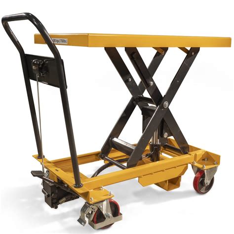 Kg Portable Scissor Lift Table Low Cost Hydraulic Trolley Llm