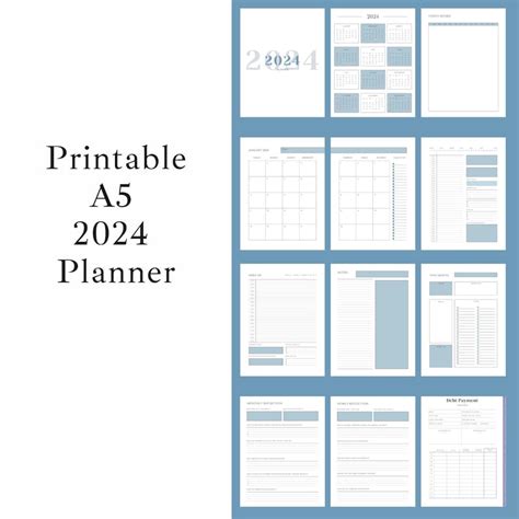 Printable 2024 Planner Dated 2024 Planner Daily Weekly Monthly