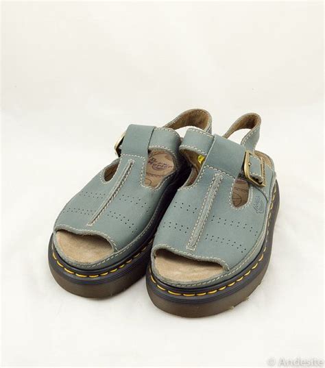 Vintage Dr Martens Sandals Slate Blue Uk 5 Us 6 Vintage Shoes