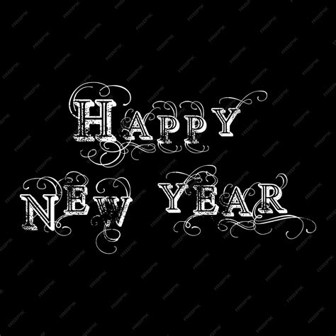 Premium Vector Free Vector Happy New Year Lettering Handwritten