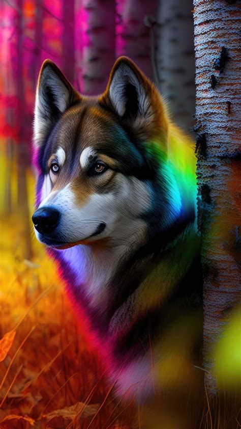 Colourful Wolf Iphone Wallpaper Hd Iphone Wallpapers Iphone