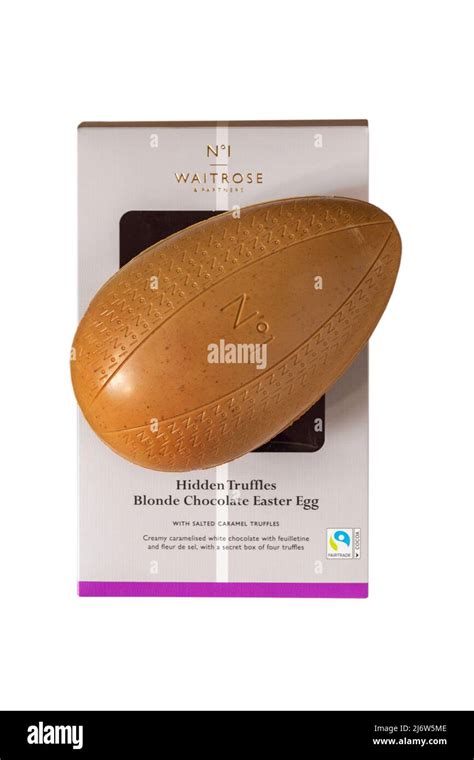 Waitrose Hidden Truffles Blonde Chocolate Easter Egg With Salted