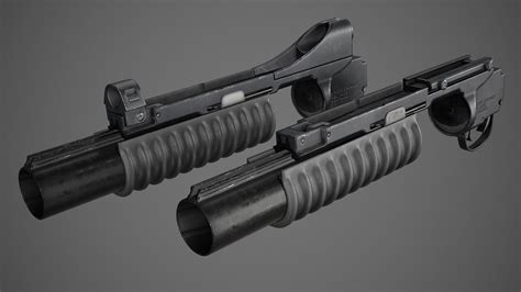 D Model Pbr M Grenade Launcher Vr Ar Low Poly Cgtrader