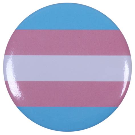 Transgender Pride Flag Button Powered By Rainbows