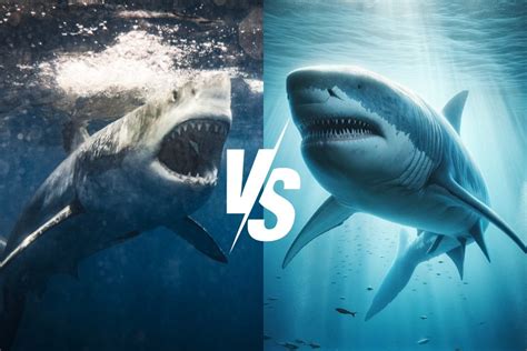 Great White Shark vs Megalodon: Clash of Predators – Ocean Action Hub