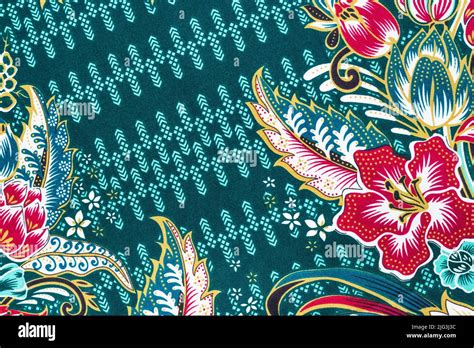 The Batik Sarong Pattern Background In Thailand Traditional Batik