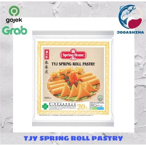 Jual Tyj Spring Roll Pastry Kulit Lumpia Spring Roll Skins 20sheets