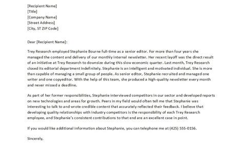 Reference Letter Template | Letter of Reference Template