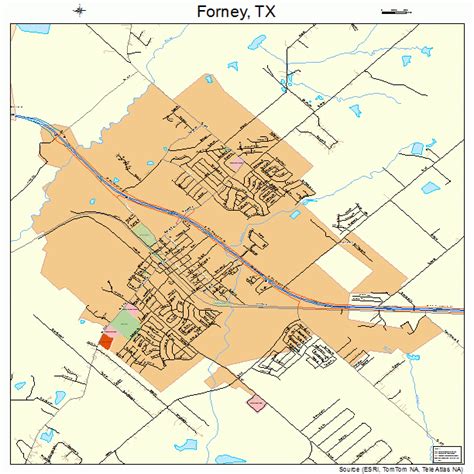 forney texas street map
