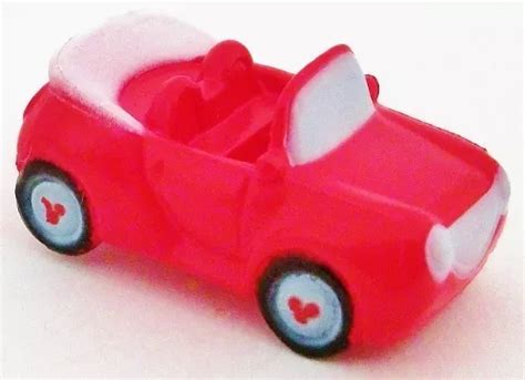 MICKEY MOUSE CLUBHOUSE CAR Disney VEHICLE PVC TOY Playset Figure 1 1/4 ...