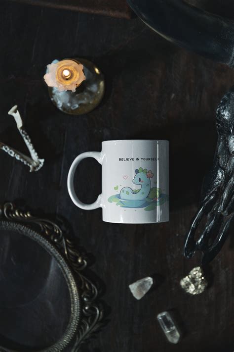 Loch Ness Monster Chibi Cute Kawaii Mug Loch Ness Mug Etsy