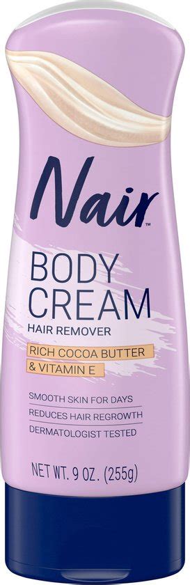 Nair Hair Removal Body Cream Cocoa Butter Vitamin E Leg And Body Hair Remover Bol