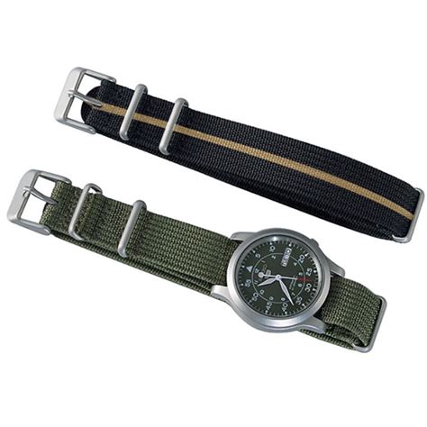 Nylon Watch Band Ribbed Strap Mm Mm Universal For Military