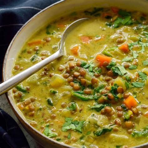 Sopa De Lentejas Al Curry Vegana Cilantro And Citronella