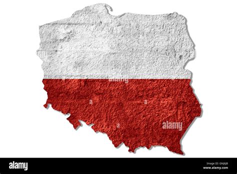 Poland polish country map outline hi-res stock photography and images ...