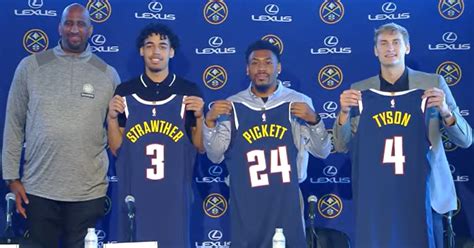 Denver Nuggets introduce experienced trio of rookies led by Gonzaga's ...