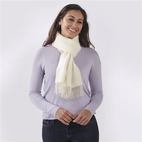 The Genuine Baby Alpaca Scarf - Hammacher Schlemmer