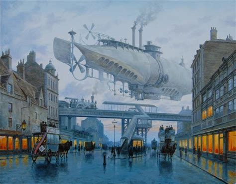 Geek Art Gallery Paintings Steampunk Airships