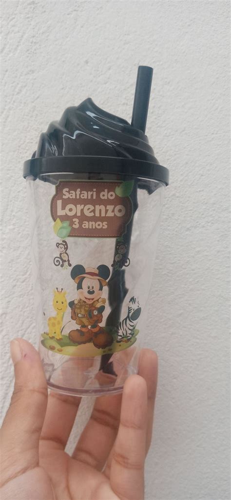 Copo Ml Personalizados Mickey Safari Elo Produtos Especiais