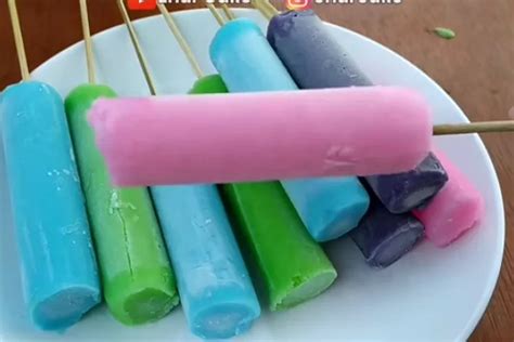 Resep Es Lilin Potong Rainbow Jadul Super Lembut Enak Dan Lezat Timenews