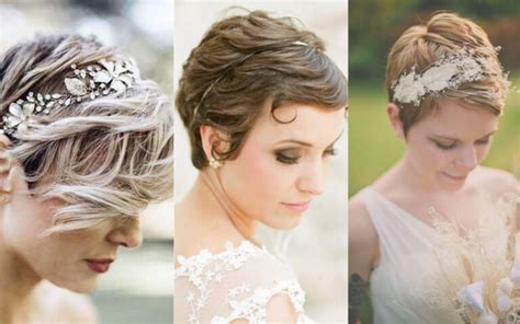 8 Increíbles peinados para novias con pelo corto Novias