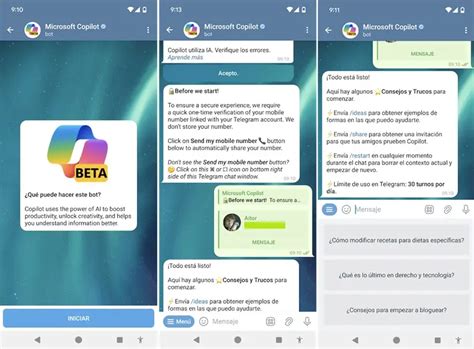 Cómo usar el nuevo de Microsoft Copilot para Telegram El Androide