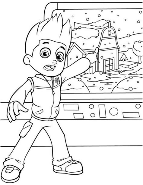 Ryder Paw Patrol Coloring Page Ryder Paw Patrol Coloring Page